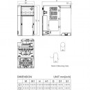 Przemiennik częstotliwości 3-fazowy 2,2 kW 400V AC Delta Electronics VFD5A5MS43AFSHA
